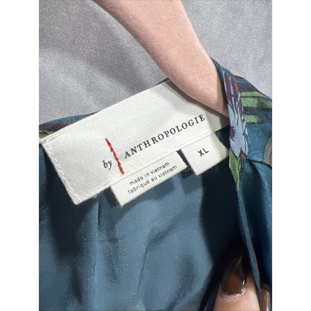 NWT Anthropologie Teal Floral Jumpsuit - Picture 12 of 16